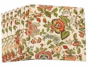 Amara Floral Quilted Cotton Placemats Set of 6